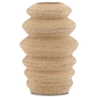 abaca rope wrapped sculptural vessel