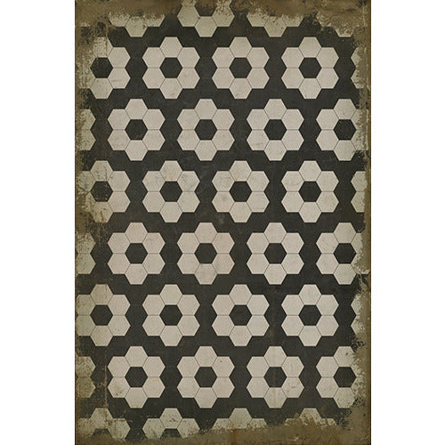 Spicher & Company Pattern 02 Resonance Vinyl Floorcloth - USA-Made Rug | BSEID
