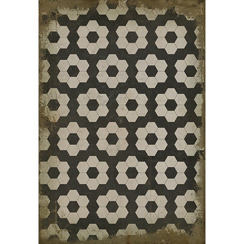 Spicher & Company Pattern 02 Resonance Vinyl Floorcloth - USA-Made Rug | BSEID