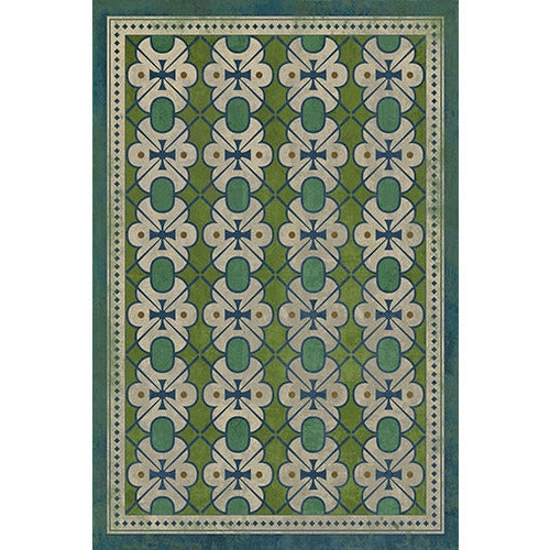 Designer Spicher & Company Pattern 05 Mrs Peacock Vinyl Floorcloth | BSEID