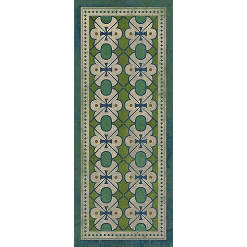 Designer Spicher & Company Pattern 05 Mrs Peacock Vinyl Floorcloth | BSEID