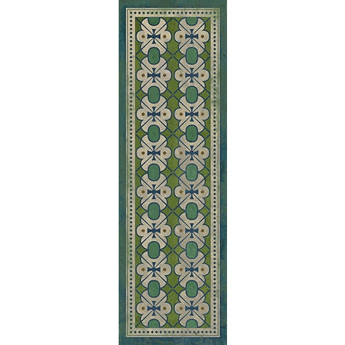 Designer Spicher & Company Pattern 05 Mrs Peacock Vinyl Floorcloth | BSEID