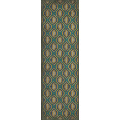 Spicher & Company Pattern 15 Atlantis Vinyl Floorcloth - USA-Made Rug | BSEID