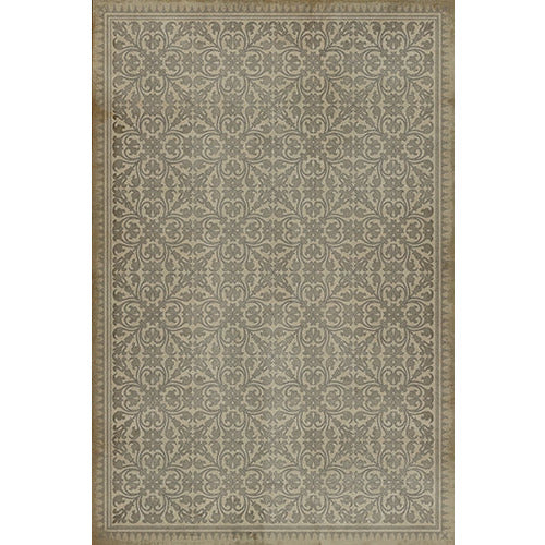 Pattern 21 The White Rabbit Vinyl Floorcloth