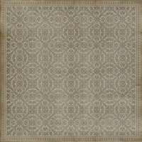 Pattern 21 The White Rabbit Vinyl Floorcloth