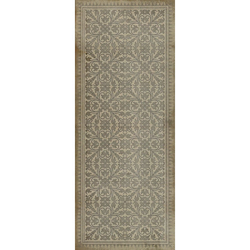 Pattern 21 The White Rabbit Vinyl Floorcloth