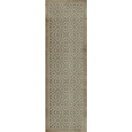 Pattern 21 The White Rabbit Vinyl Floorcloth