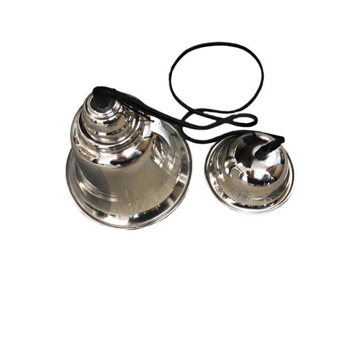 aluminum scalloped pendant nickel black cord