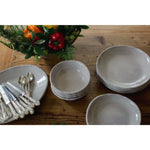 cream beaded rim melamine serving platter set