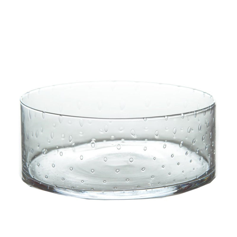 seeded glass clear salad bowl contemporary