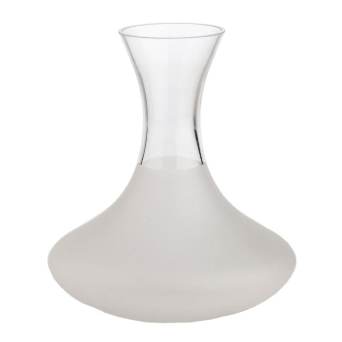 frosted white glass carafe designer