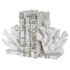 acrylic white coral book ends