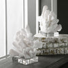 acrylic white coral book ends