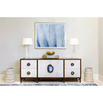 acrylic gold beveled mirror tray decor handles