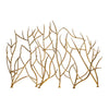 gold branches fireplace screen