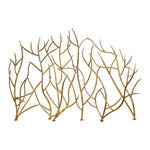 gold branches fireplace screen
