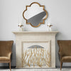 gold branches fireplace screen