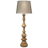 natural wood floor lamp, large floor lamp, traditional floor lamp, turned wood floor lamp