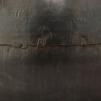 round gunmetal gray kettle table lamp
