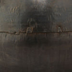round gunmetal gray kettle table lamp