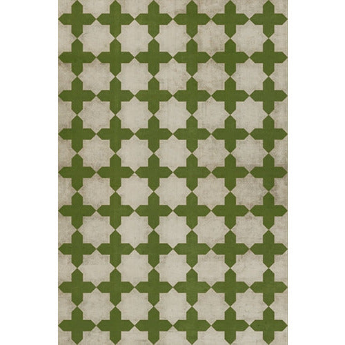 Designer Spicher & Company Pattern 23 Olive Tree Vinyl Floorcloth | BSEID