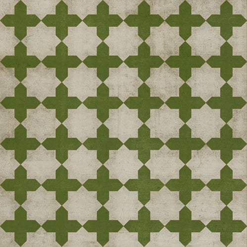 Designer Spicher & Company Pattern 23 Olive Tree Vinyl Floorcloth | BSEID