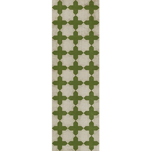 Designer Spicher & Company Pattern 23 Olive Tree Vinyl Floorcloth | BSEID