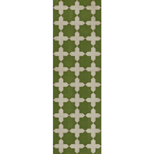 Spicher & Company Pattern 23 Nor Any Green Thing Vinyl Floorcloth