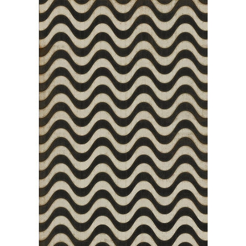 Spicher & Company Pattern 18 Frequency Vinyl Floorcloth - USA-Made Rug | BSEID