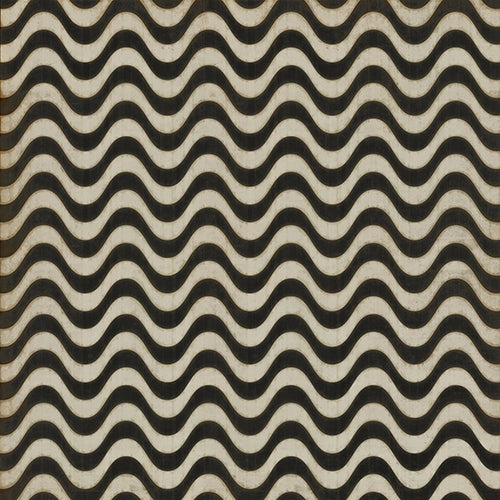 Spicher & Company Pattern 18 Frequency Vinyl Floorcloth - USA-Made Rug | BSEID