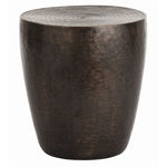 drum shade table bronze side table