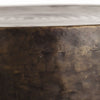 drum shade table bronze side table