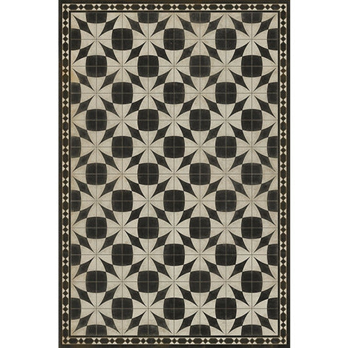 Spicher & Company Pattern 29 Voltaire Vinyl Floorcloth - USA-Made Rug | BSEID