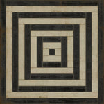 Pattern 30 Qin Vinyl Floorcloth - Luxury USA-Made Rug | BSEID