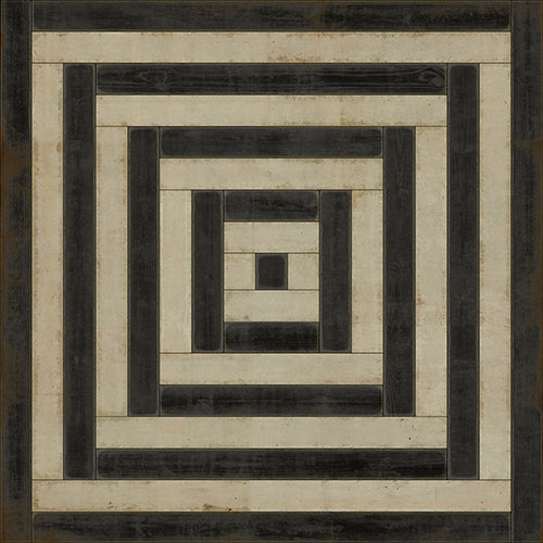 Pattern 30 Qin Vinyl Floorcloth - Luxury USA-Made Rug | BSEID