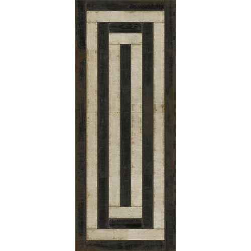 Pattern 30 Qin Vinyl Floorcloth - Luxury USA-Made Rug | BSEID