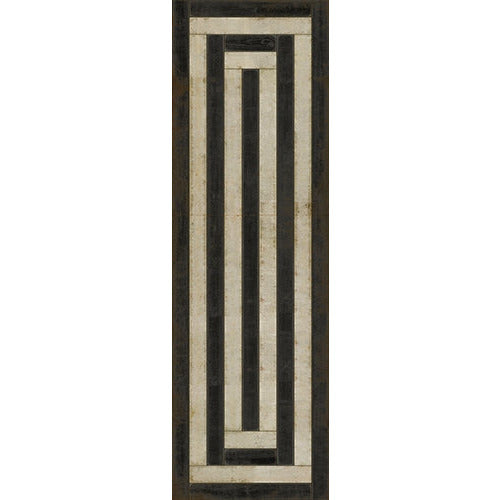 Pattern 30 Qin Vinyl Floorcloth - Luxury USA-Made Rug | BSEID