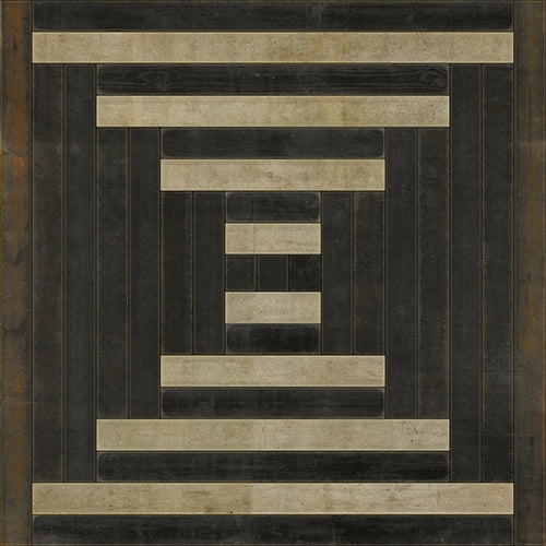 Pattern 30 Han Vinyl Floorcloth - Luxury USA-Made Rug | BSEID