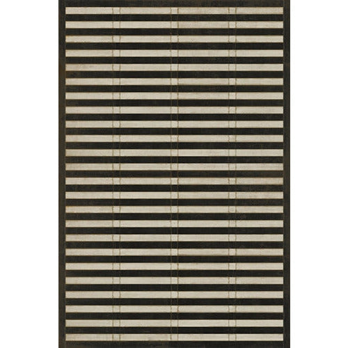 Spicher & Company Pattern 18 Mandarin Vinyl Floorcloth - USA-Made Rug | BSEID