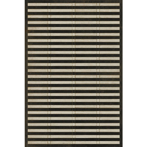 Spicher & Company Pattern 18 Mandarin Vinyl Floorcloth - USA-Made Rug | BSEID
