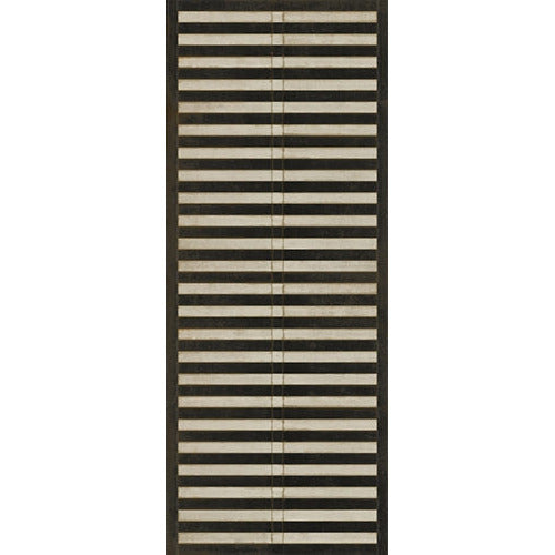 Spicher & Company Pattern 18 Mandarin Vinyl Floorcloth - USA-Made Rug | BSEID