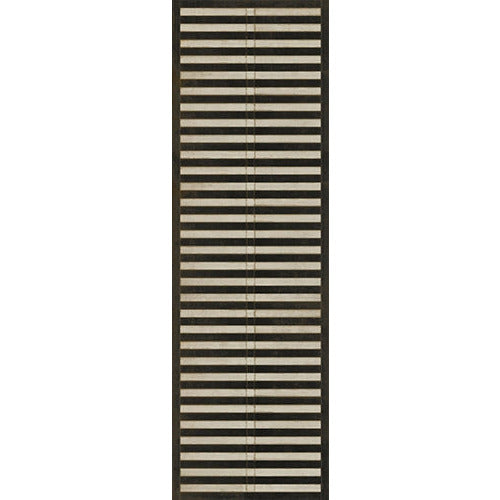Spicher & Company Pattern 18 Mandarin Vinyl Floorcloth - USA-Made Rug | BSEID