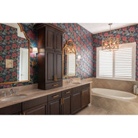 wall mirror gold leaf frame non-bevel arch