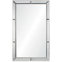 rectangle wall mirror silver leaf distressed