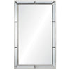 rectangle wall mirror silver leaf distressed
