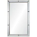 rectangle wall mirror silver leaf distressed