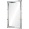 rectangle wall mirror silver leaf distressed