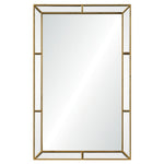 rectangle wall mirror silver leaf distressed