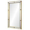 rectangle wall mirror silver leaf distressed