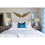 rectangle wall mirror silver leaf distressed